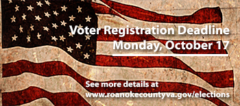 Voter Registration Deadline Oct 17